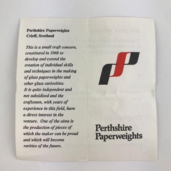 Perthshire 1983E Bouquet Lampwork Flowers Millefiori Faceted Paperweight Cert - Picture 9 of 16